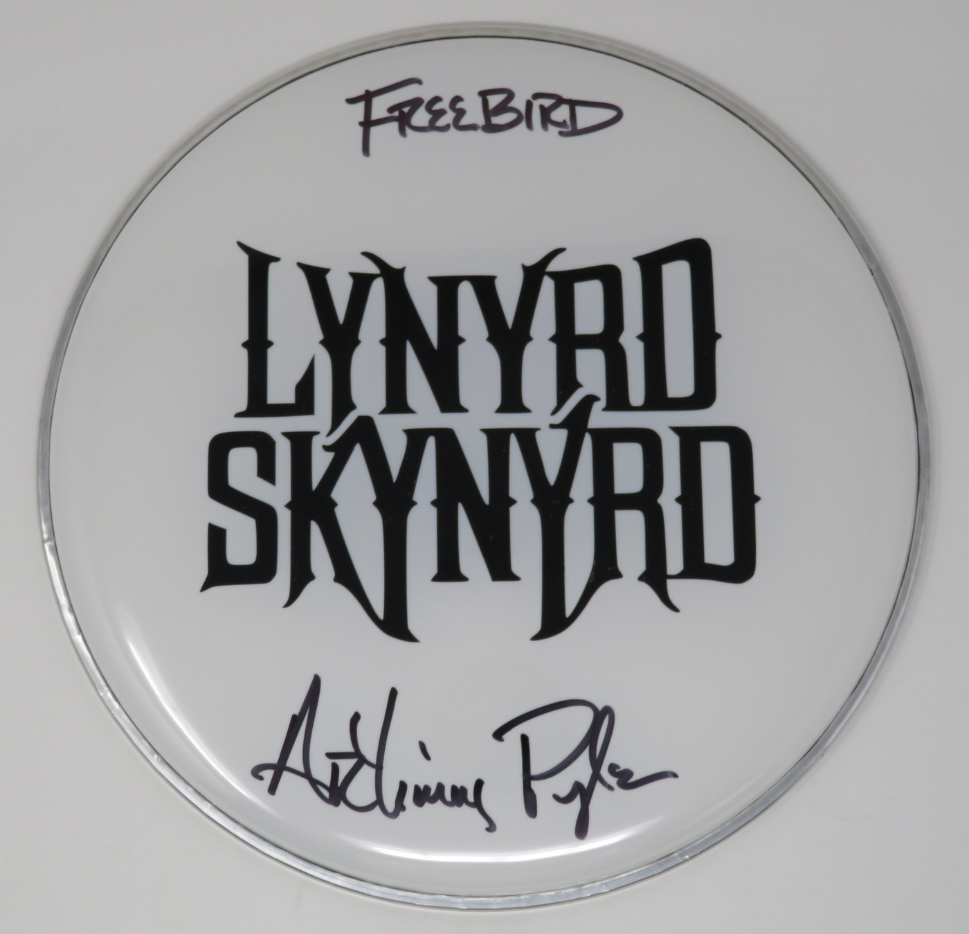 Lynyrd Skynyrd Signed Drumhead LH-WIT838176