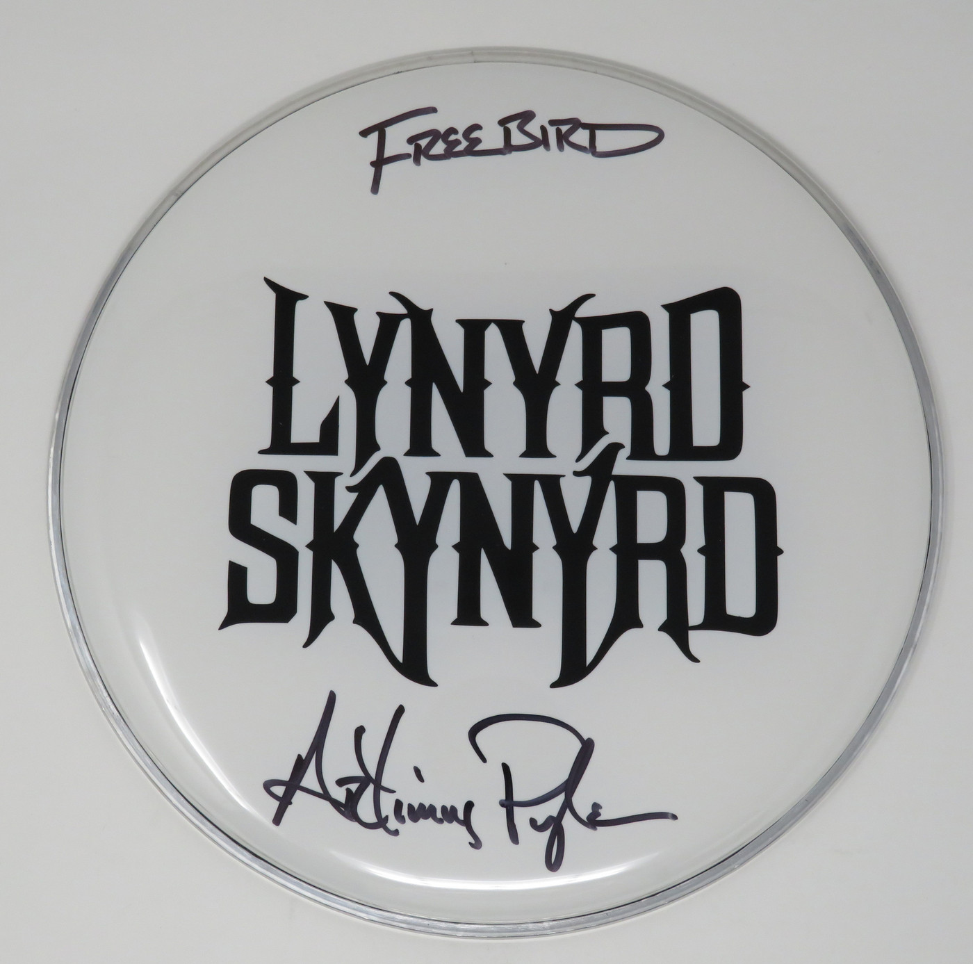 Lynyrd Skynyrd Signed Drumhead LH-WIT838177