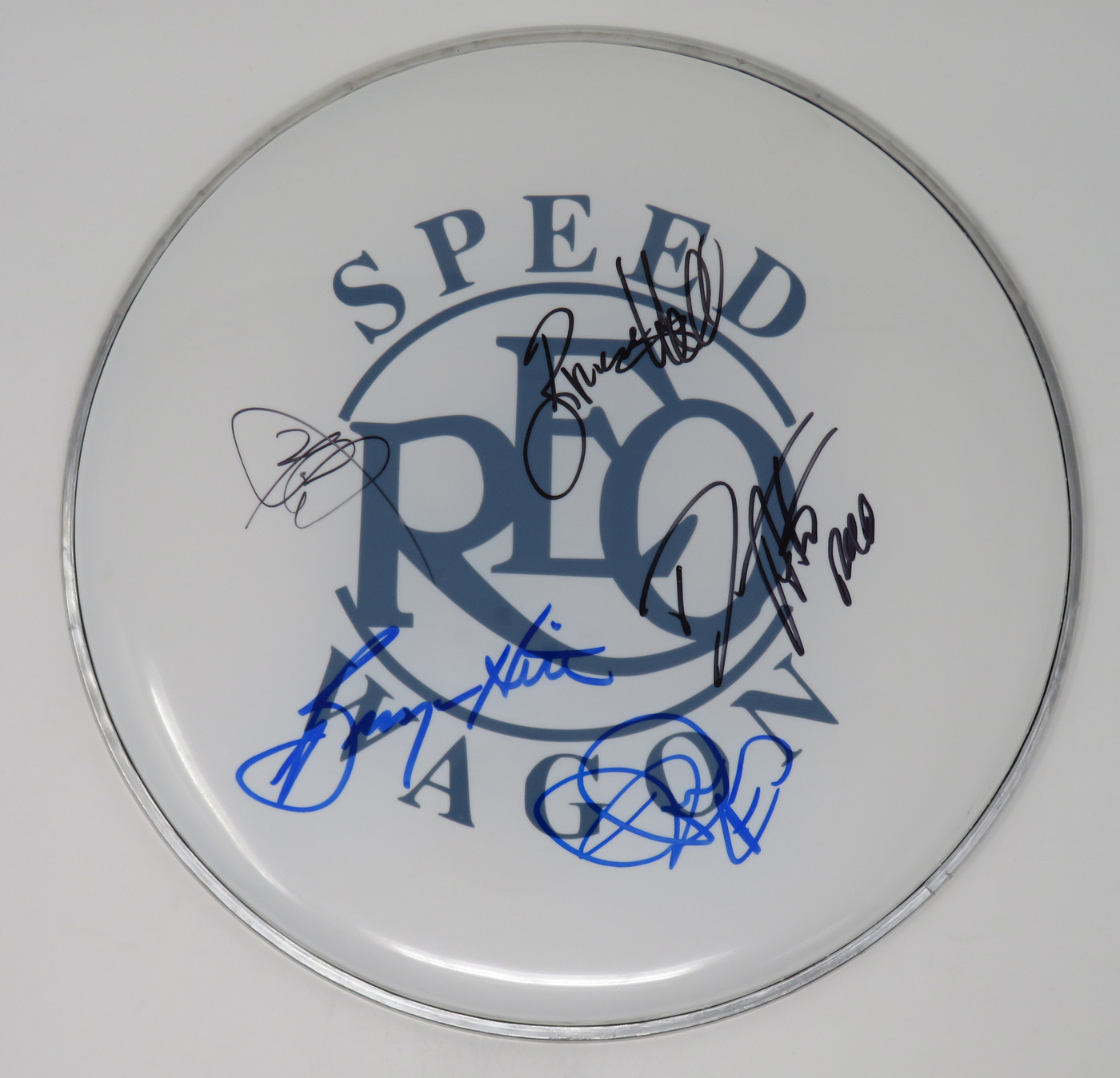 REO Speedwagon Signed Drumhead RR58825