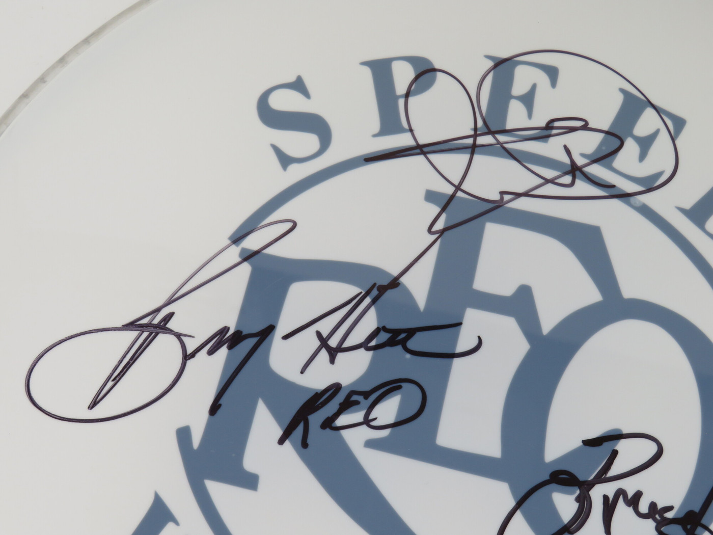 REO Speedwagon Signed Drumhead RR58824