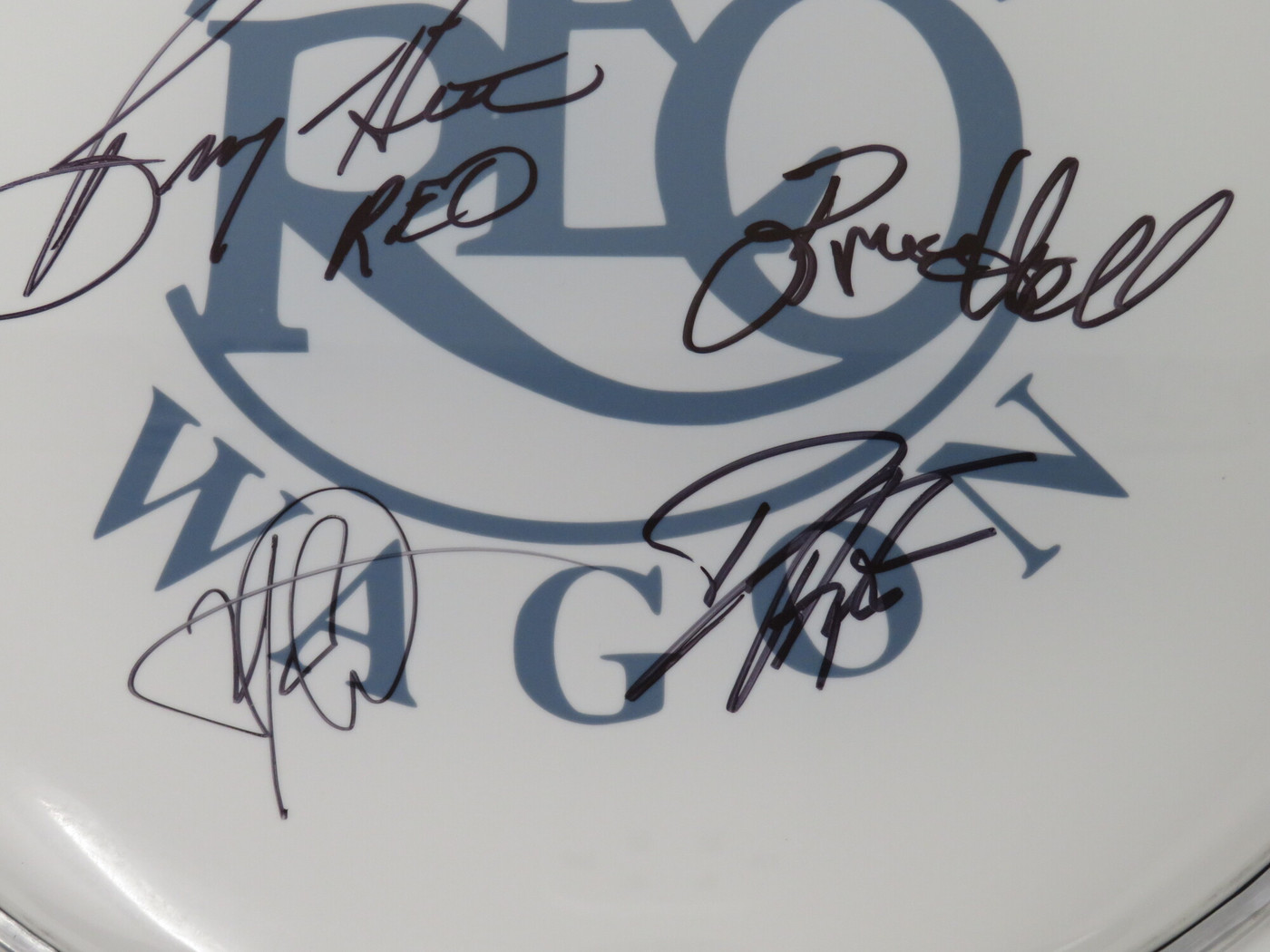 REO Speedwagon Signed Drumhead RR58824