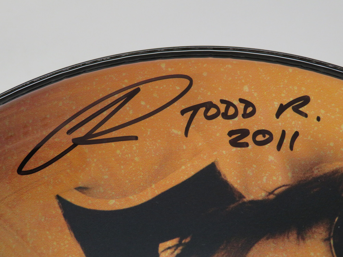 Todd Rundgren Signed Drumhead RR58633
