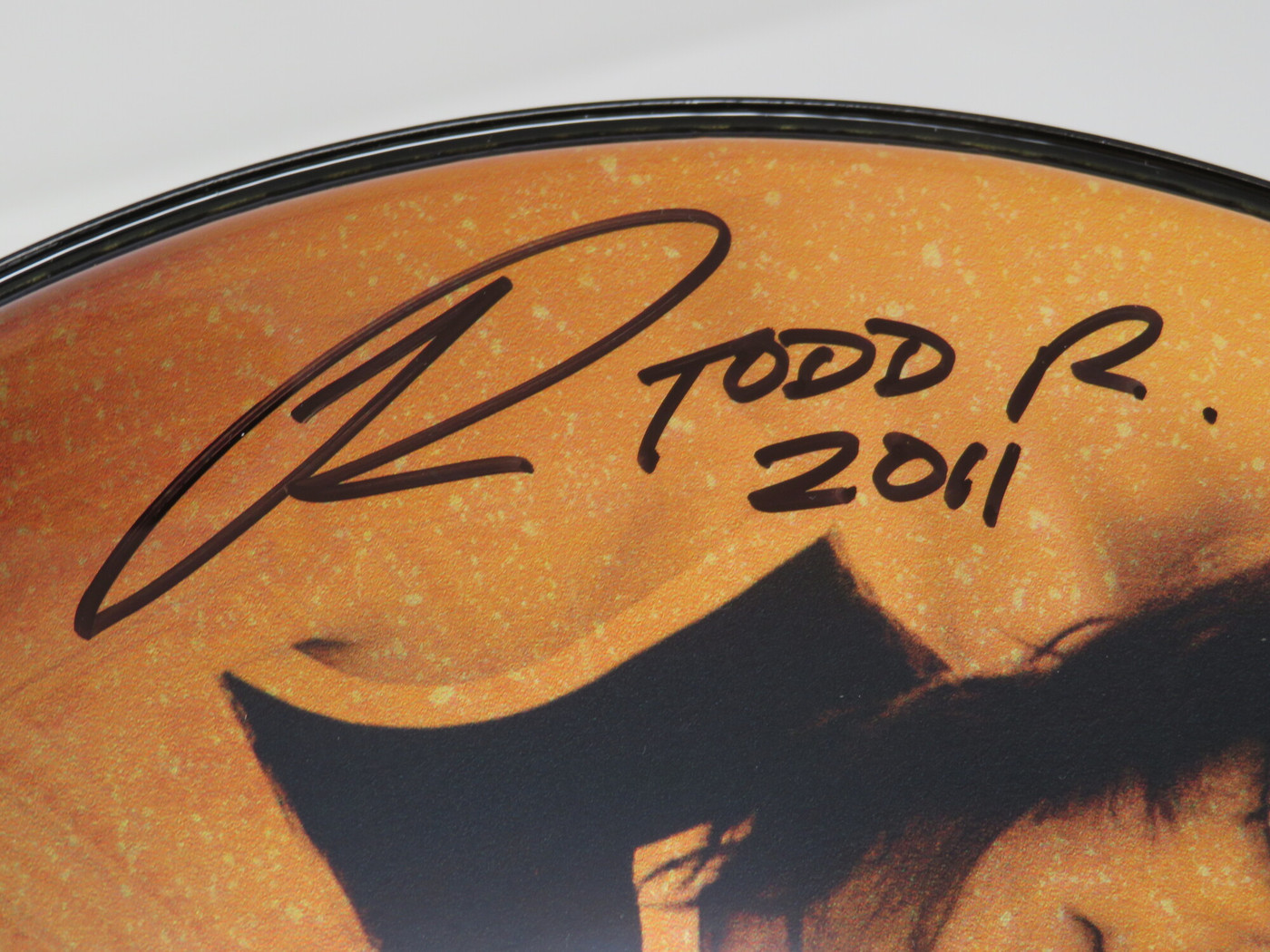 Todd Rundgren Signed Drumhead RR58638