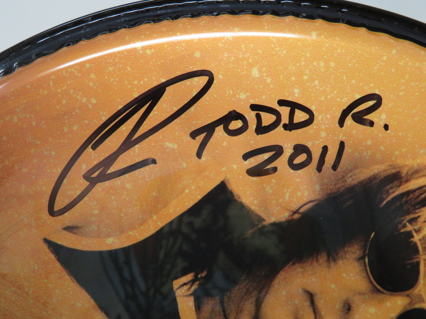 Todd Rundgren Signed Drumhead RR58644