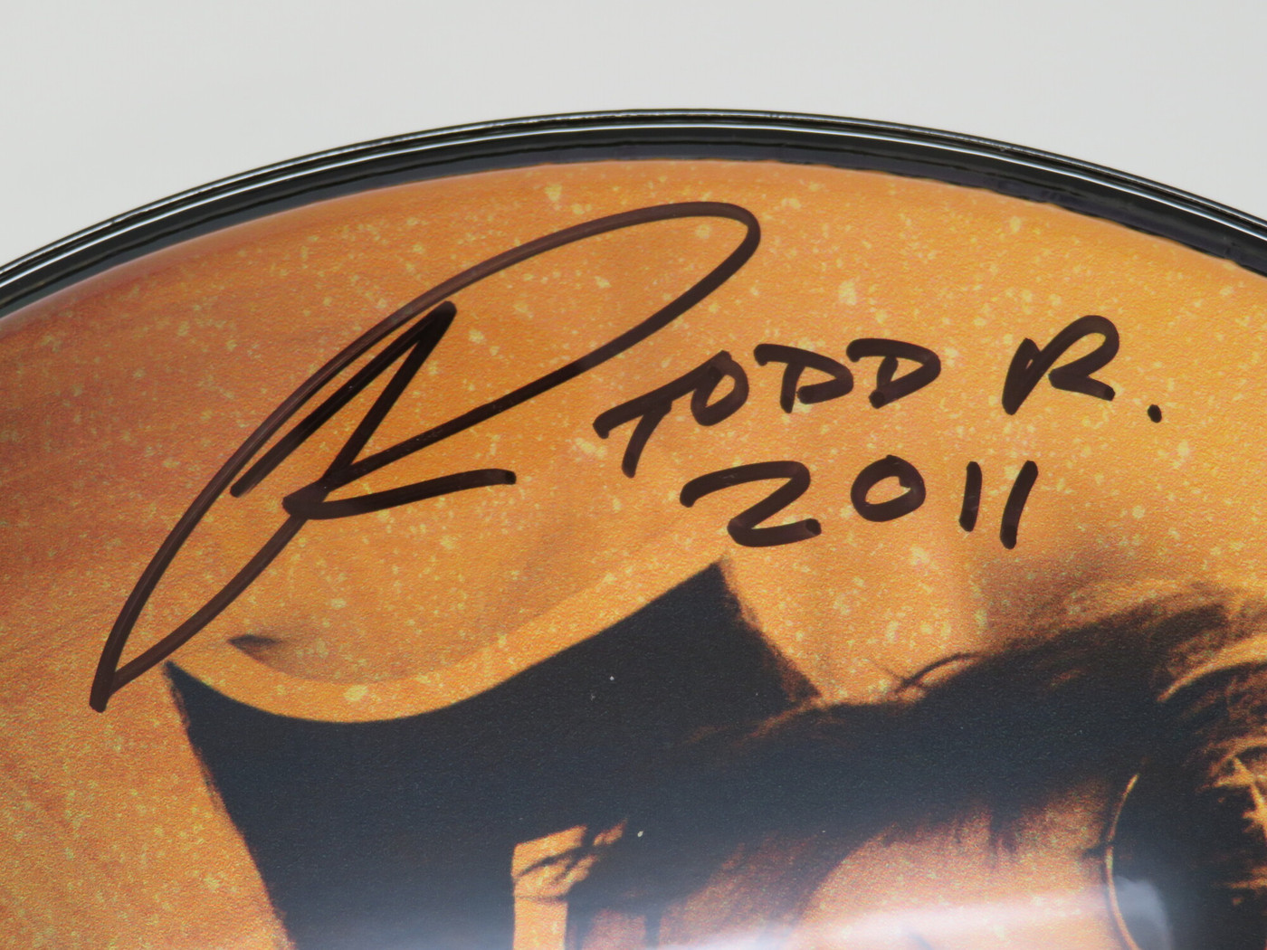 Todd Rundgren Signed Drumhead RR58646