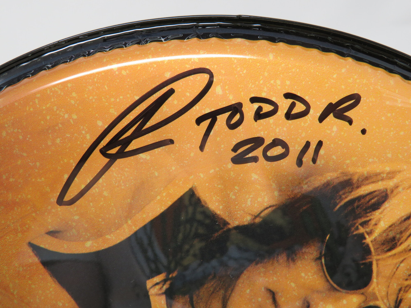 Todd Rundgren Signed Drumhead RR58649