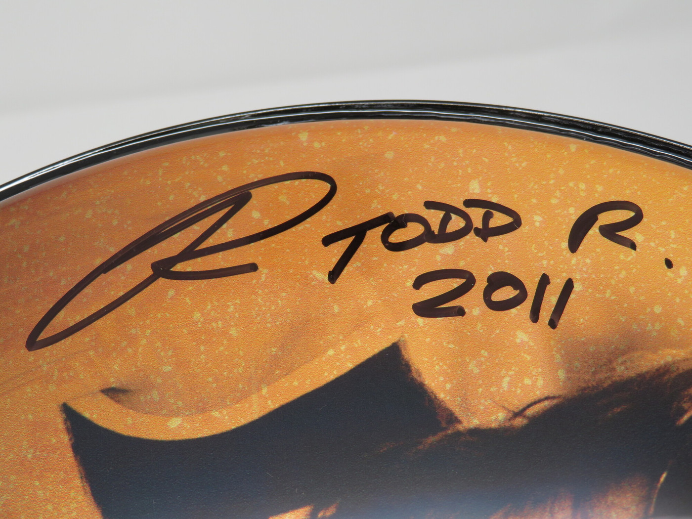 Todd Rundgren Signed Drumhead RR58598