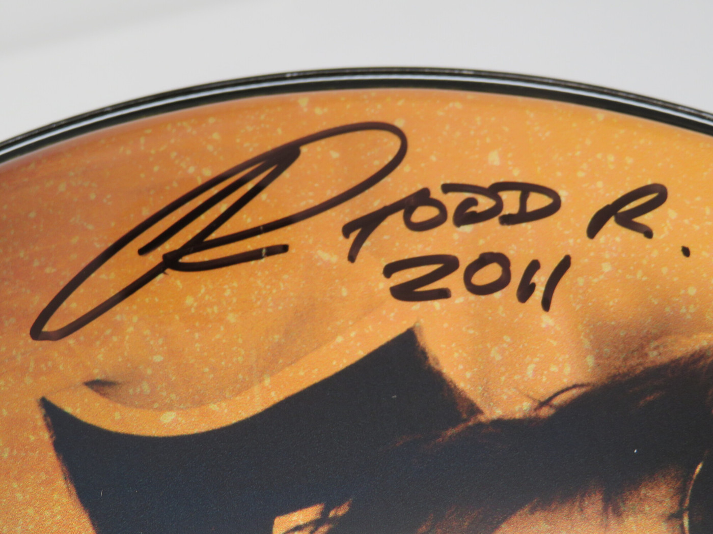 Todd Rundgren Signed Drumhead RR58599