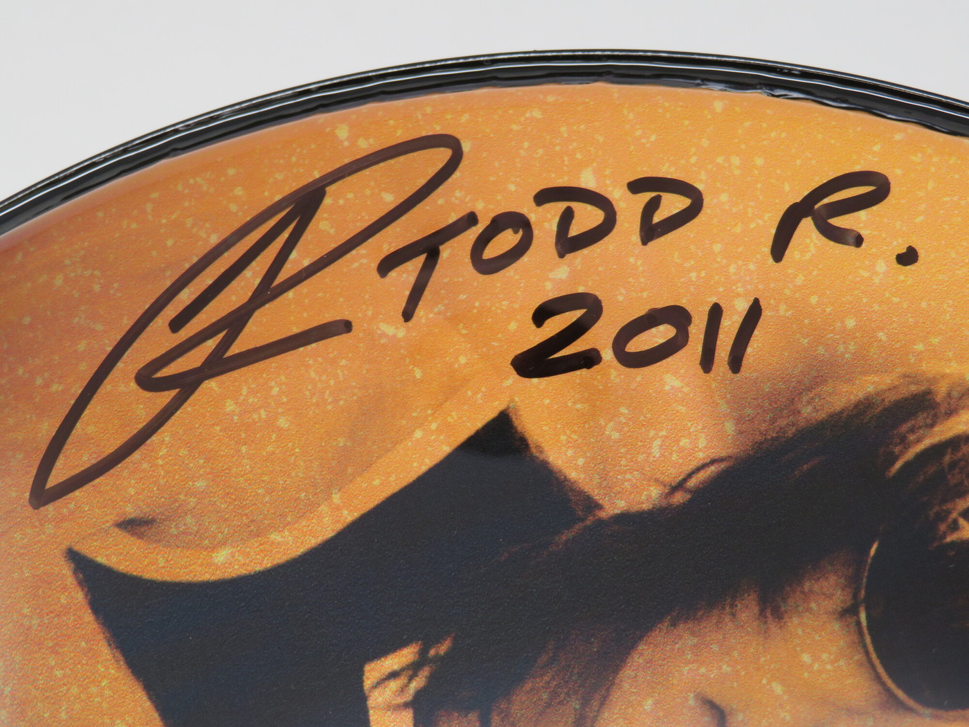Todd Rundgren Signed Drumhead RR58601