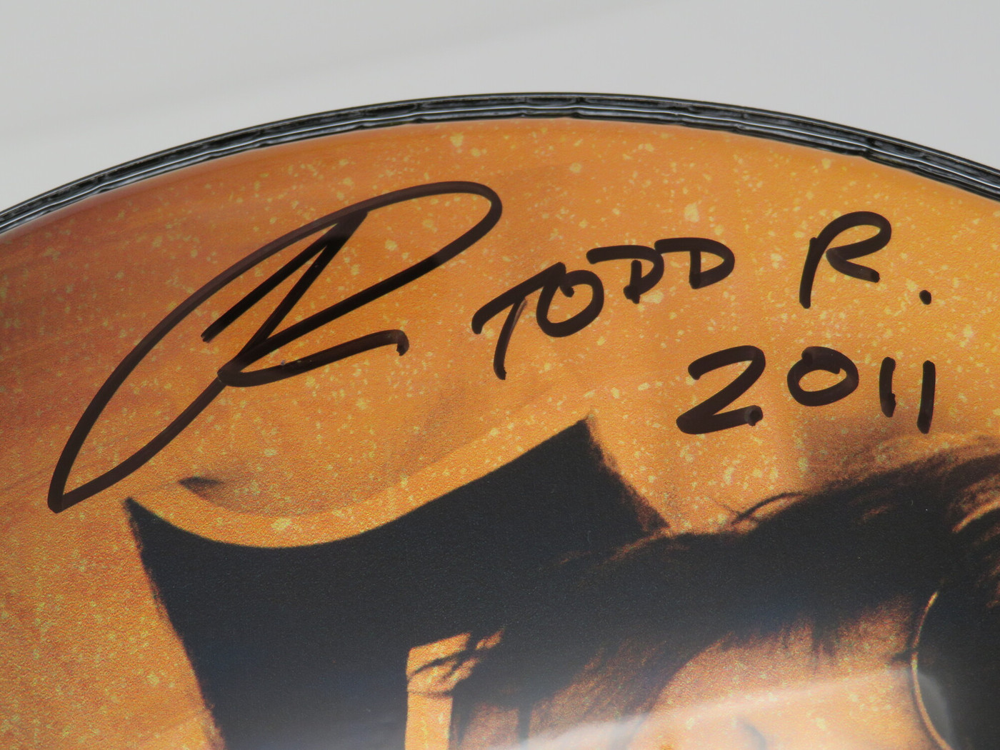 Todd Rundgren Signed Drumhead RR58603