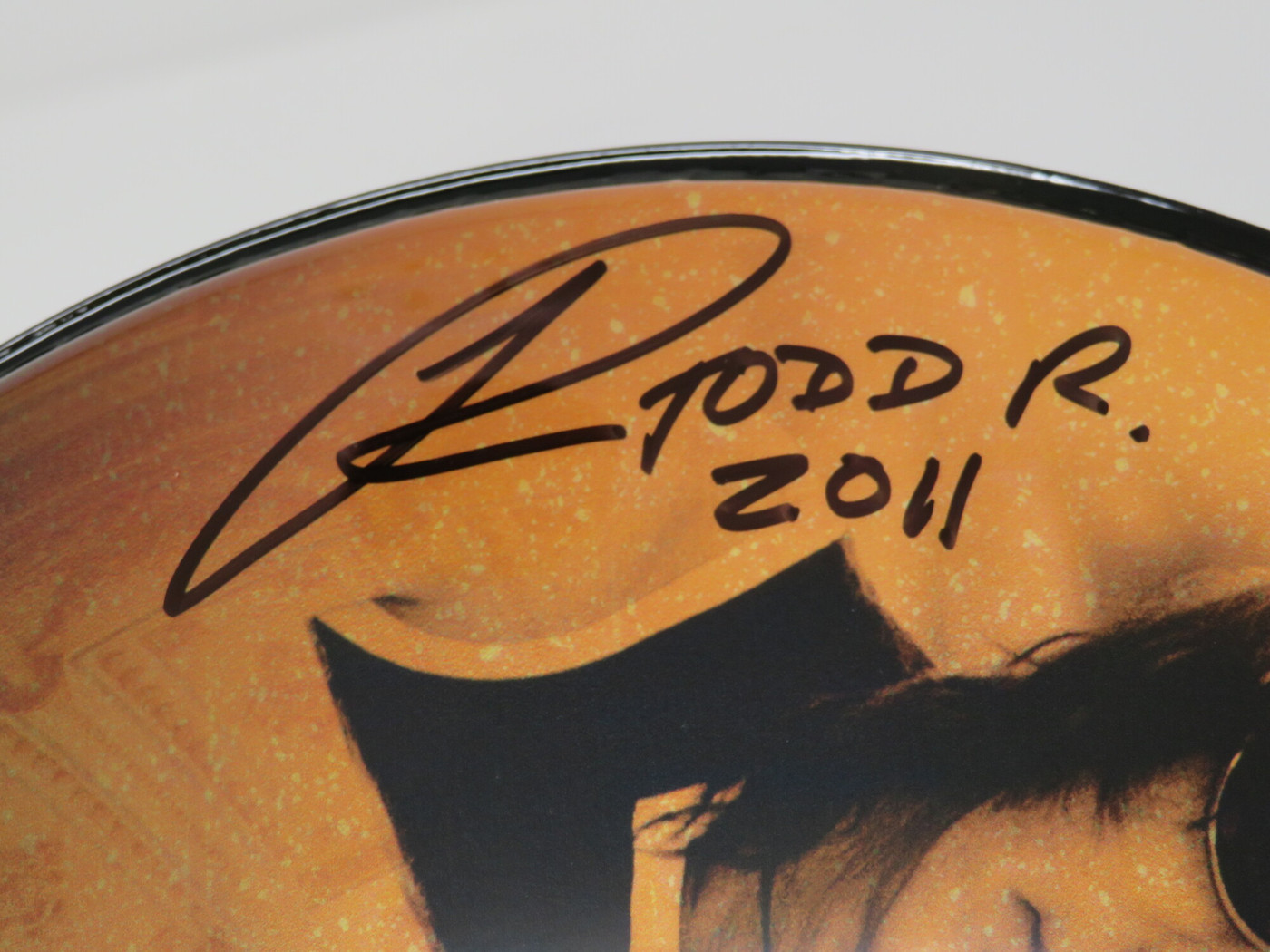 Todd Rundgren Signed Drumhead RR58604
