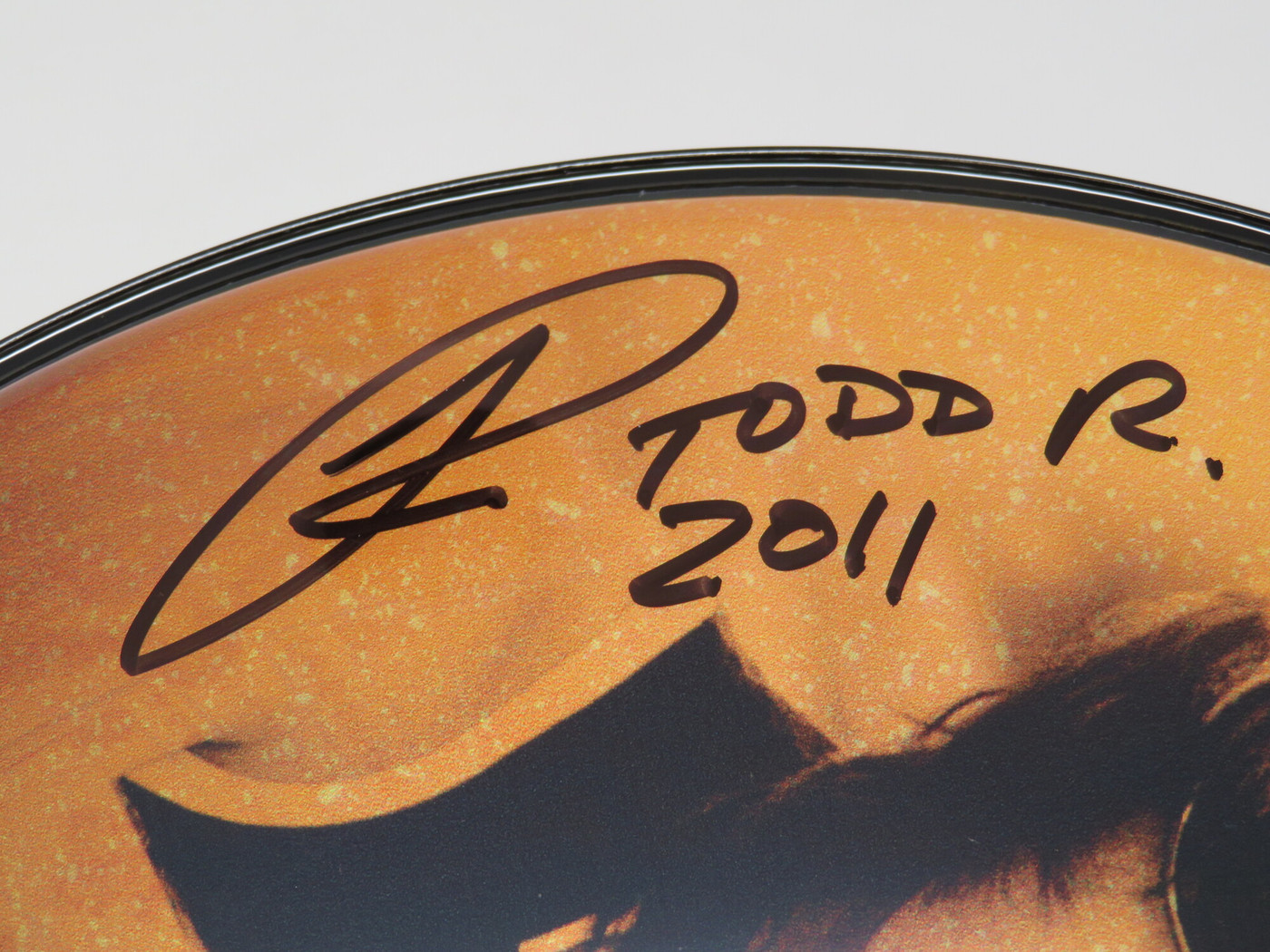 Todd Rundgren Signed Drumhead RR58613