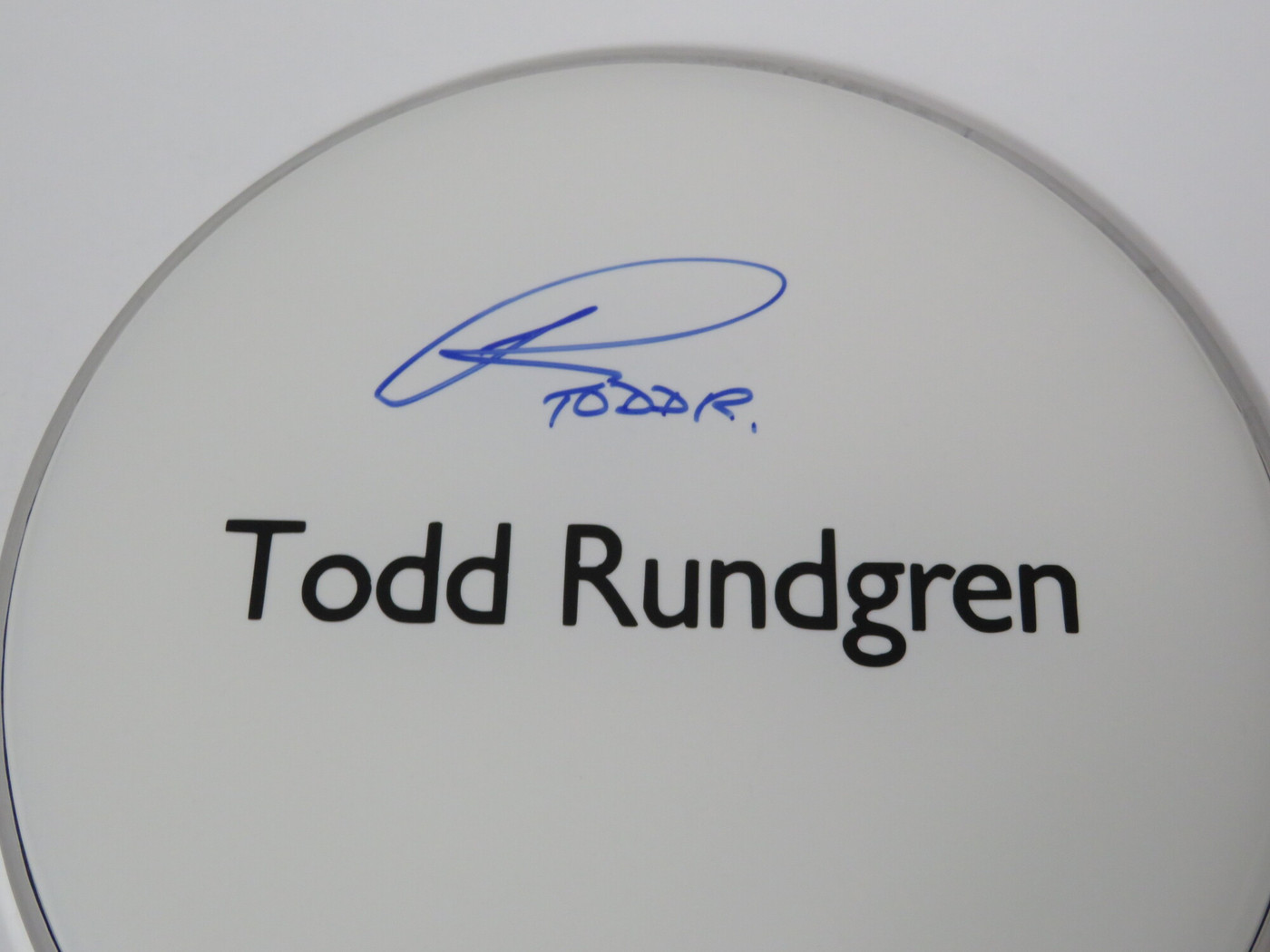 Todd Rundgren Signed Drumhead LH-RR58917