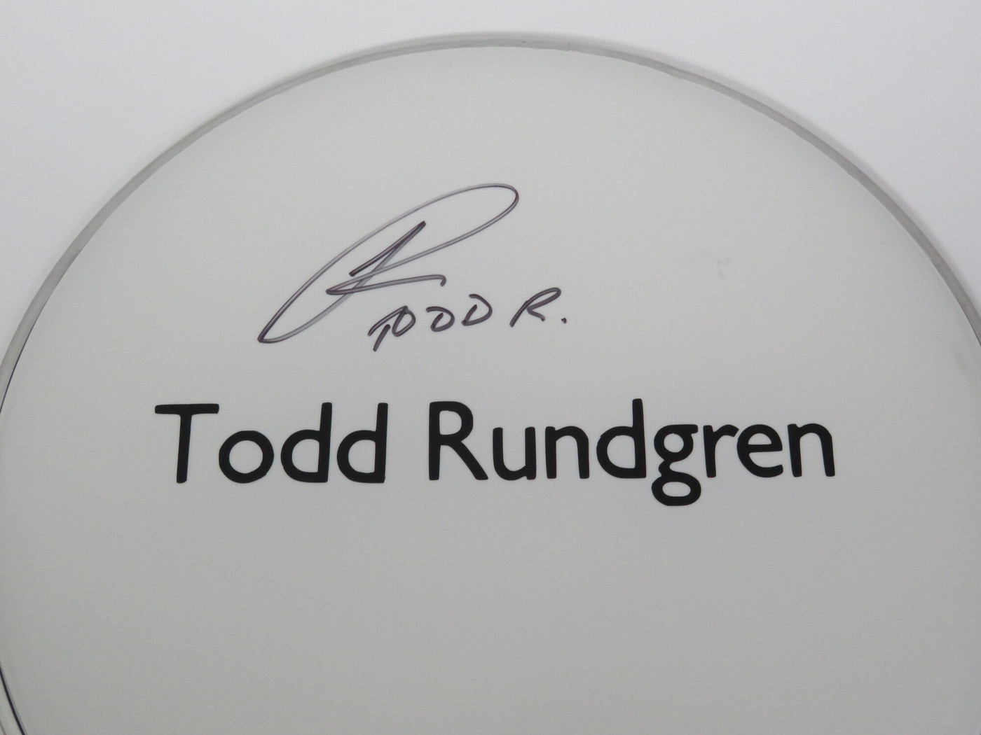 Todd Rundgren Signed Drumhead RR58915