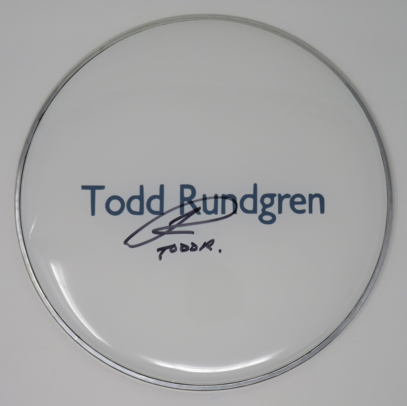 Todd Rundgren Signed Drumhead RR58651