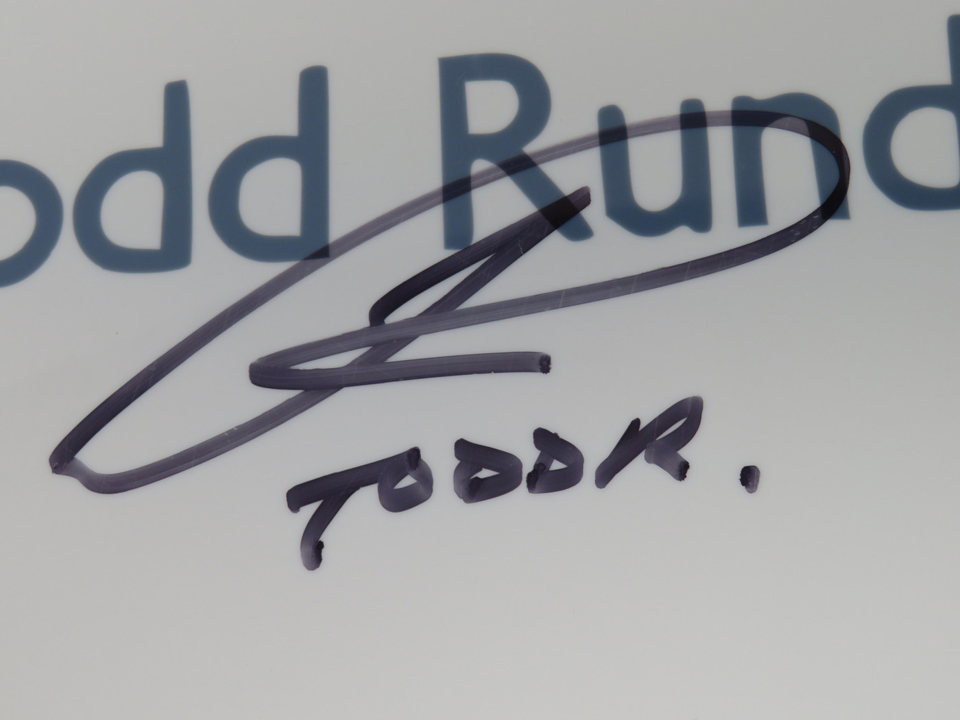Todd Rundgren Signed Drumhead RR58651