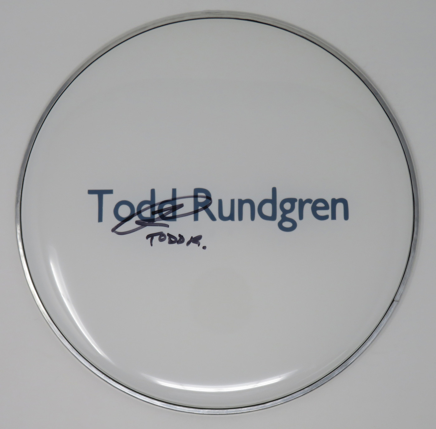 Todd Rundgren Signed Drumhead RR58653