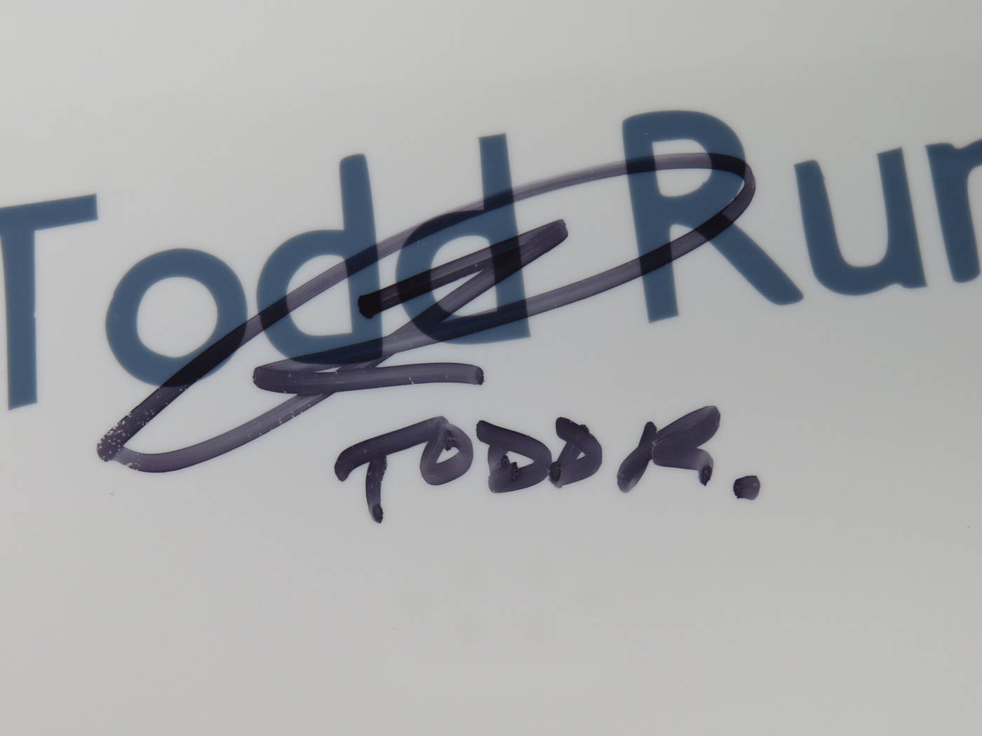 Todd Rundgren Signed Drumhead RR58653