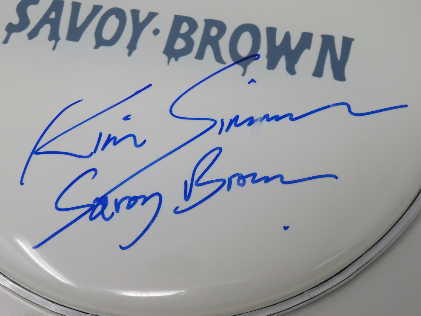 Savoy Brown Signed Drumhead