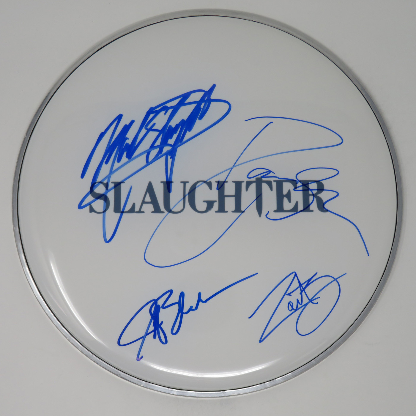 Slaughter Signed Drumhead RR59401