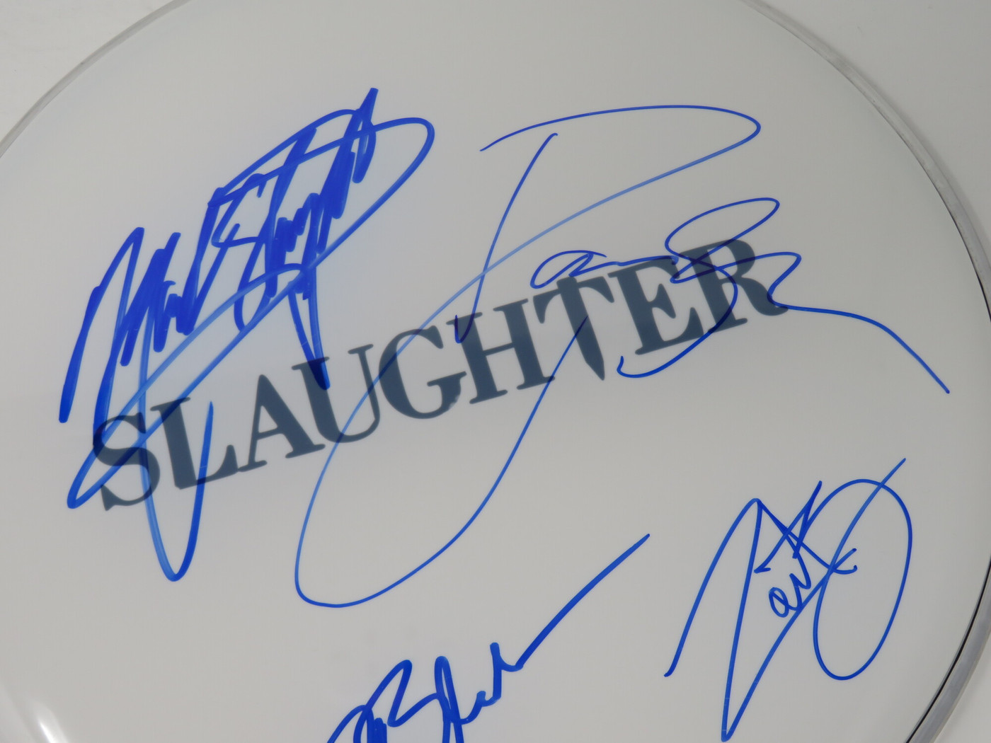 Slaughter Signed Drumhead RR59401