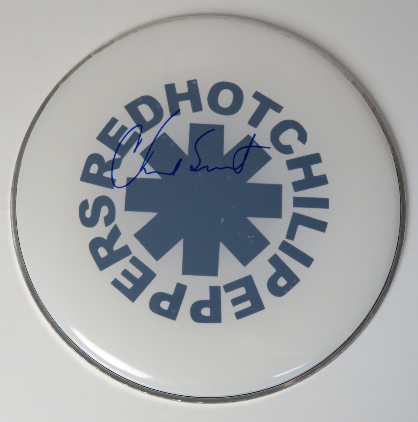 Red Hot Chili Peppers Signed Drumhead LH-FF51765