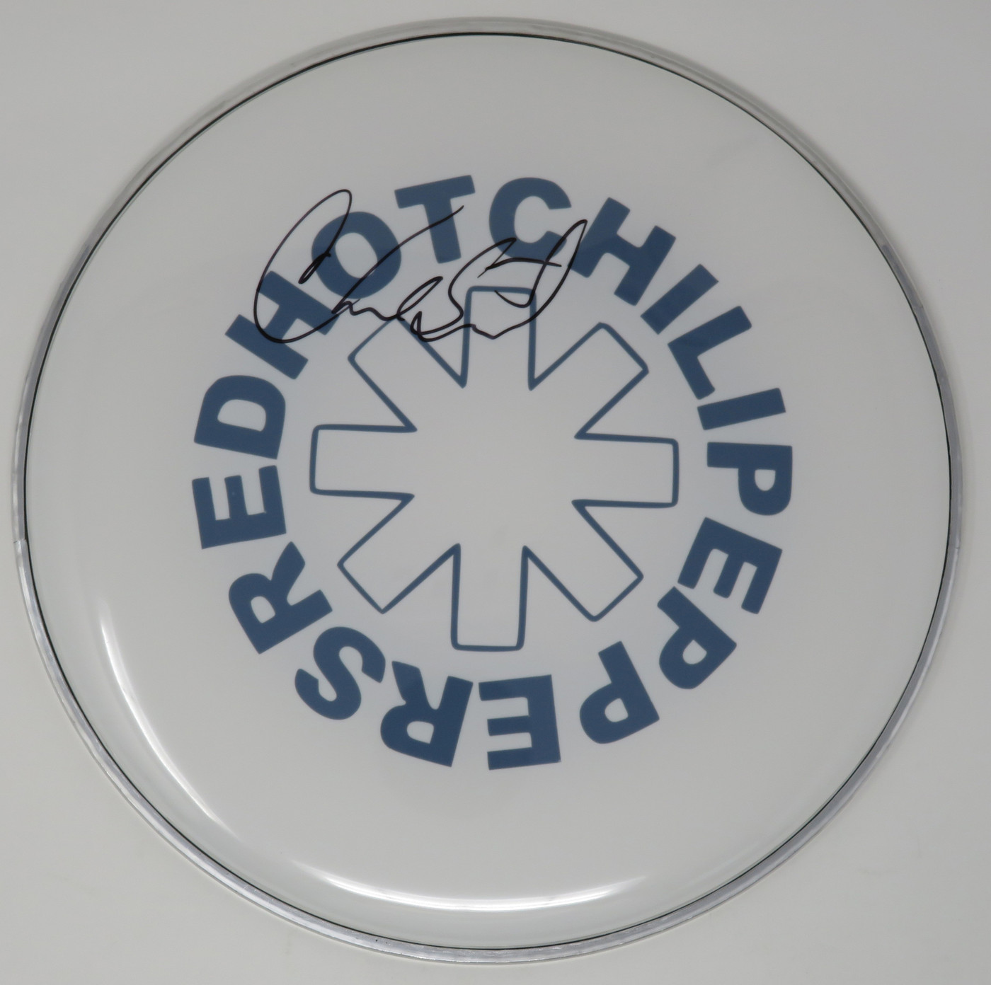 Red Hot Chili Peppers Signed Drumhead AS68906