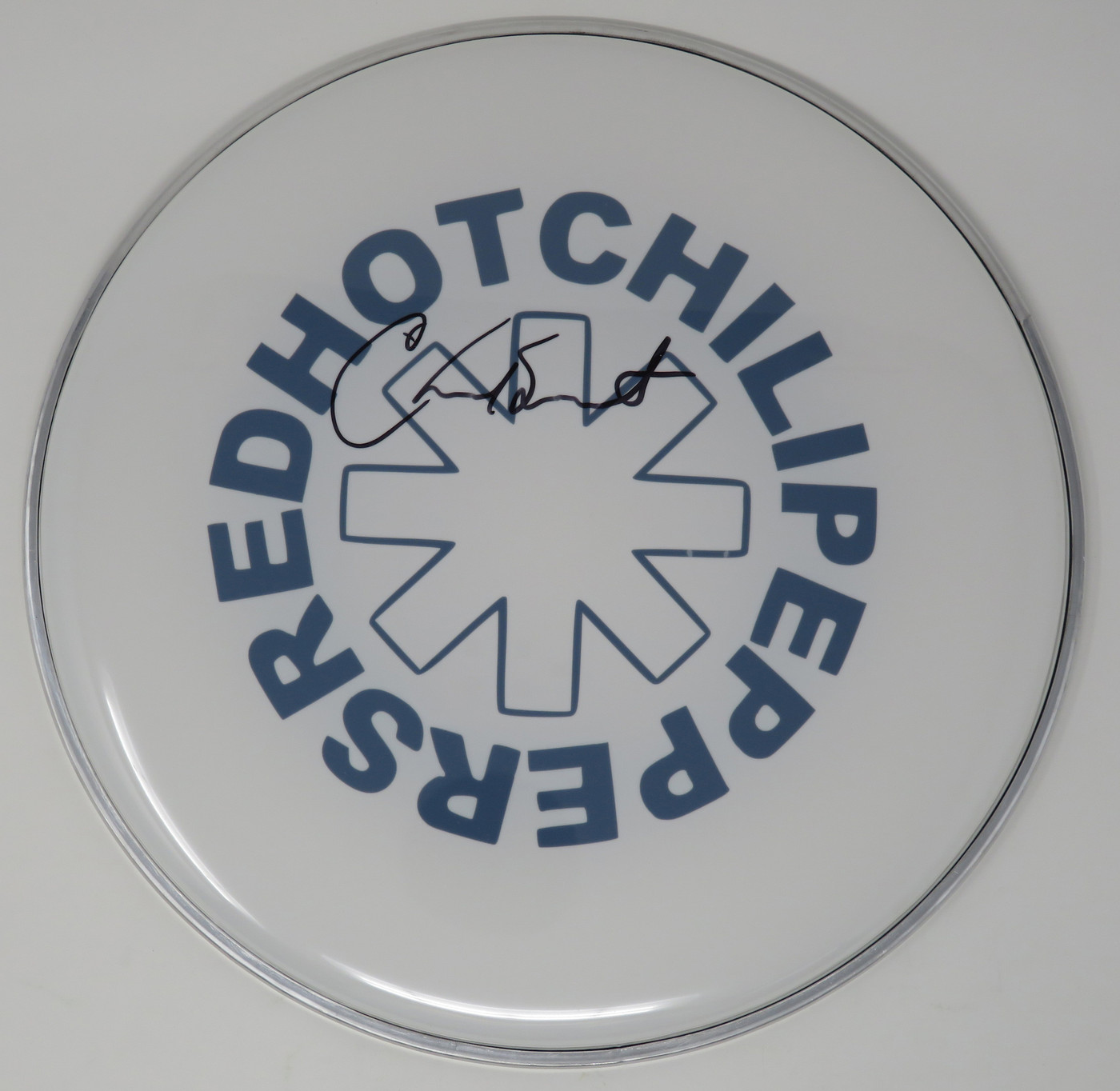 Red Hot Chili Peppers Signed Drumhead LH-AS68973
