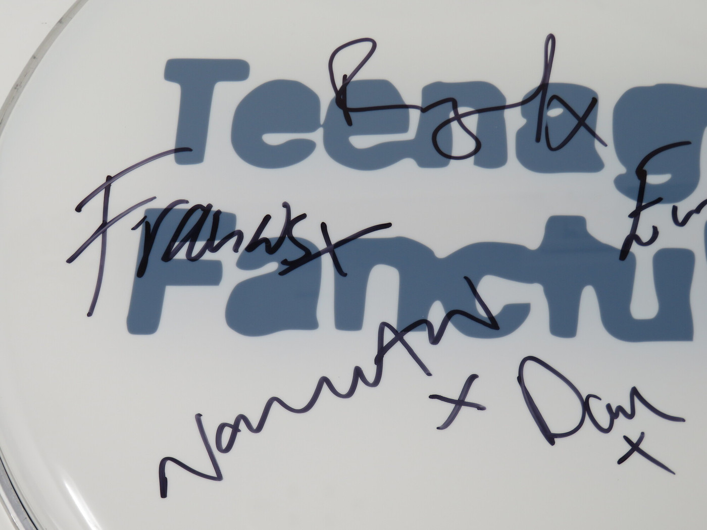 Teenage Fanclub Signed Drumhead FF67791