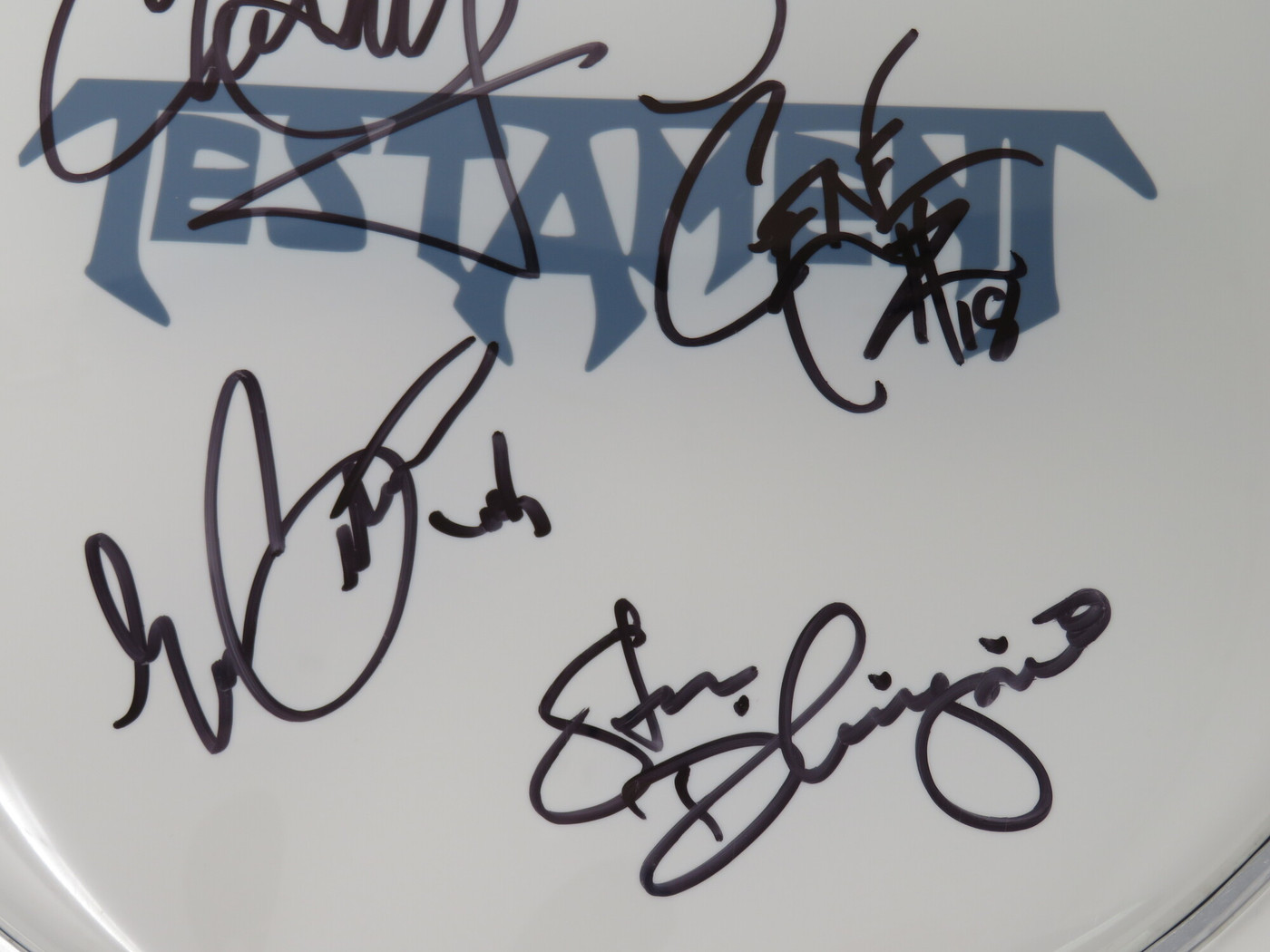 Testament Signed Drumhead RR59461