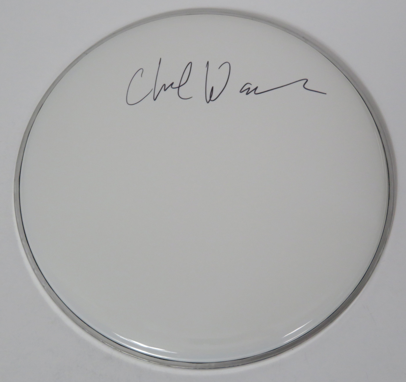 The Frank Zappa Group Signed Drumhead LH-RR58698