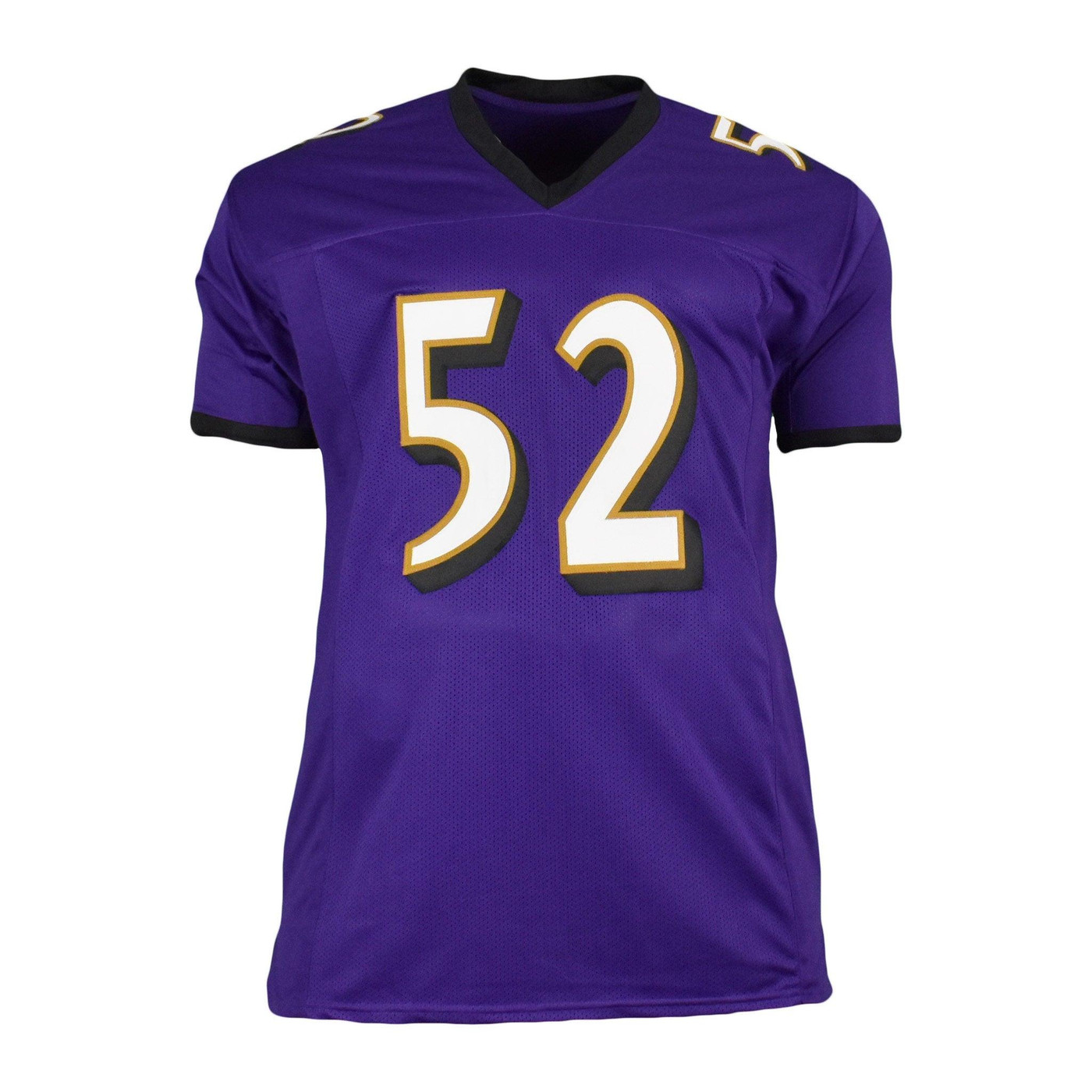 Ray Lewis Signed Baltimore Purple Football Jersey (Beckett)