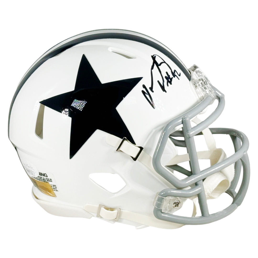 Dorance Armstrong Signed Dallas Cowboys Throwback 1960-63 Speed Mini Replica Football Helmet (JSA)