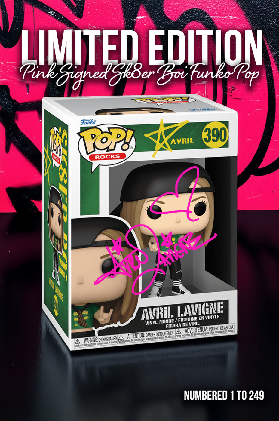 【激レア】アヴリル ラヴィーン ライブグッズ　Funko POP　おまけ付 激レア】アヴリル ラヴィーン ライブグッズ Funko POP おまけ付