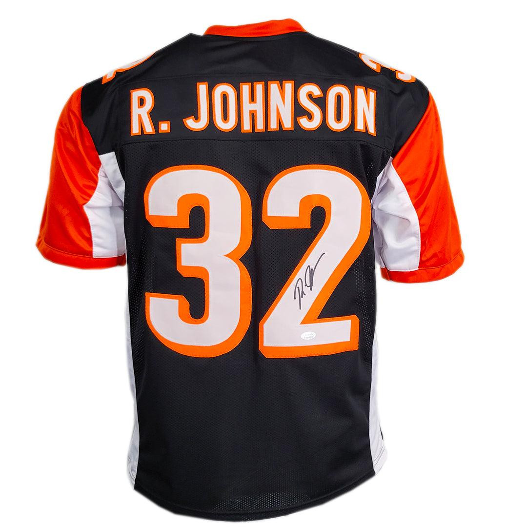Rudi Johnson Signed Cincinnati Black Football Jersey (JSA) -
