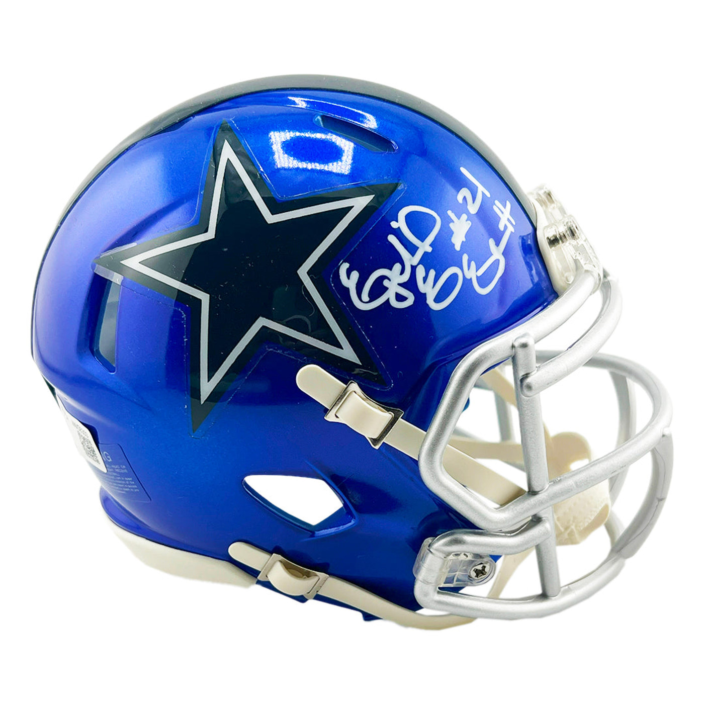 Ezekiel Elliott Signed Dallas Cowboys Flash Mini Football Helmet (Beckett)