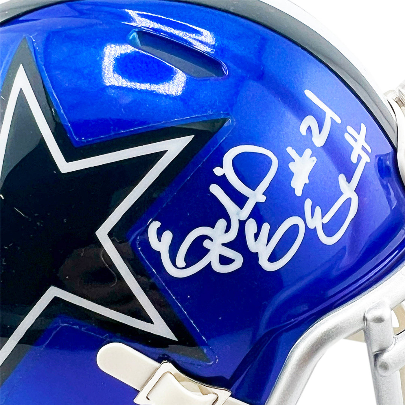 Ezekiel Elliott Signed Dallas Cowboys Flash Mini Football Helmet (Beckett)