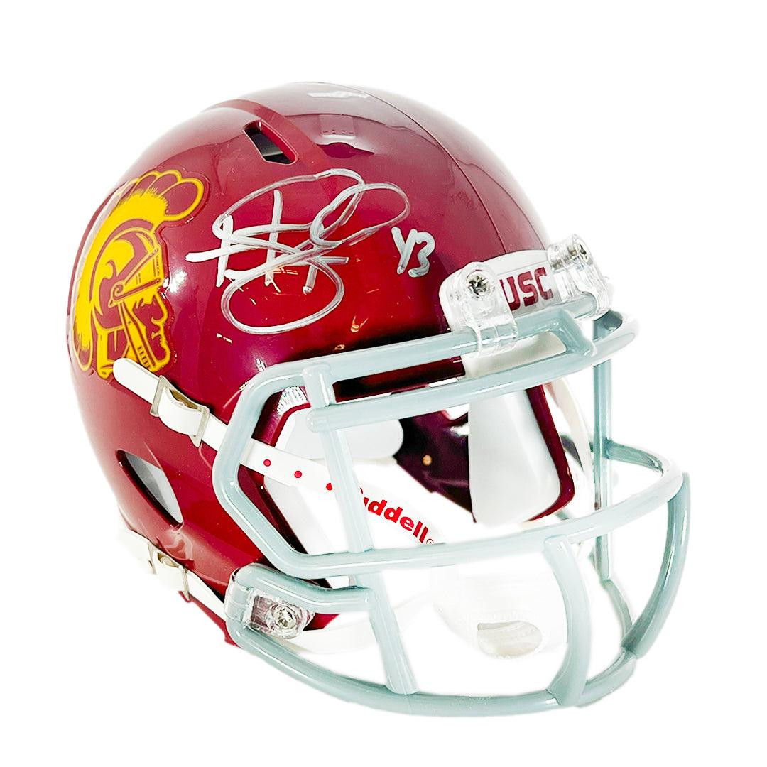 Troy Polamalu Signed USC Trojans Speed Mini Football Helmet (JSA) -