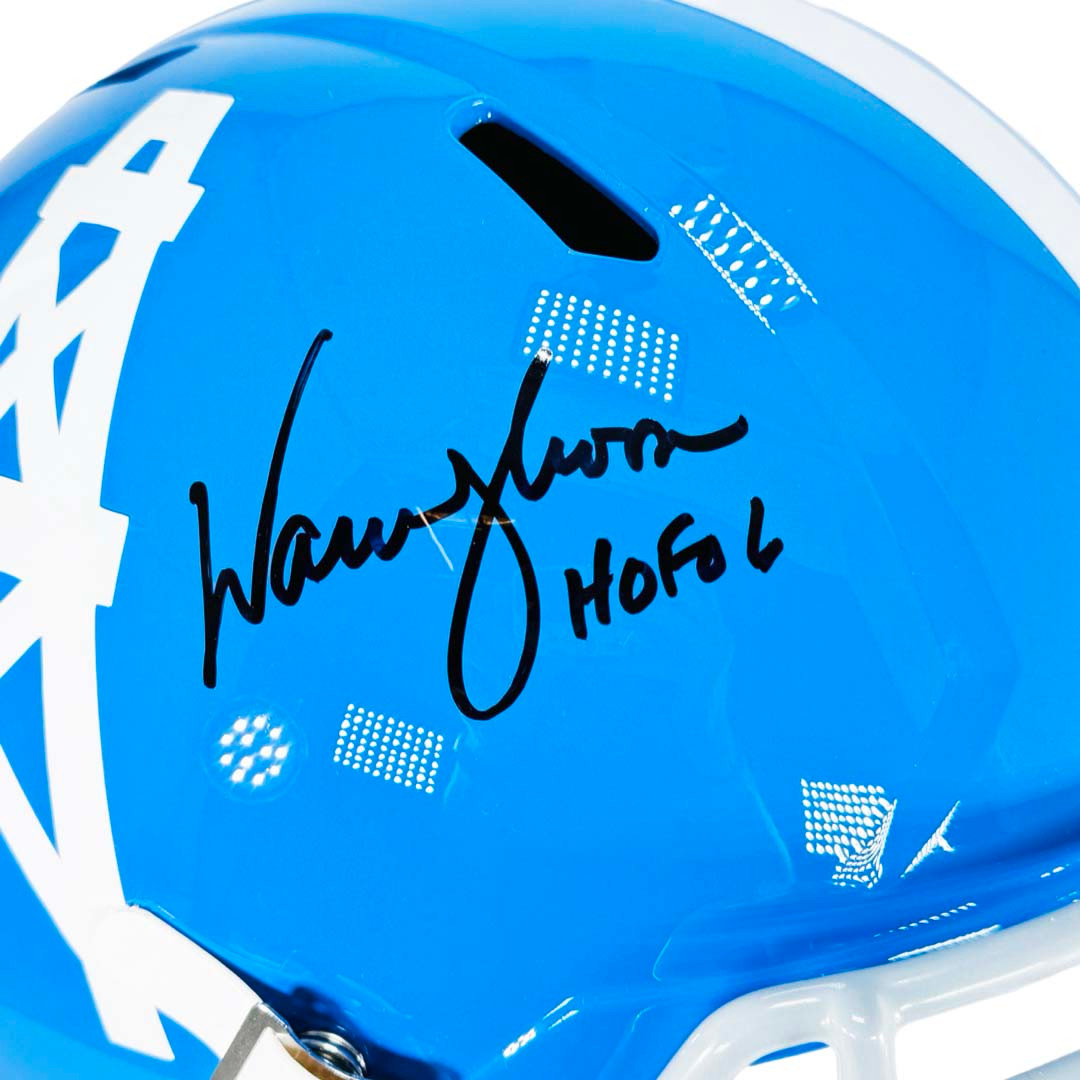 Warren Moon Signed HOF 96 Inscription Houston Oilers Throwback 60-62 Speed Full-Size Replica Football Helmet (JSA)