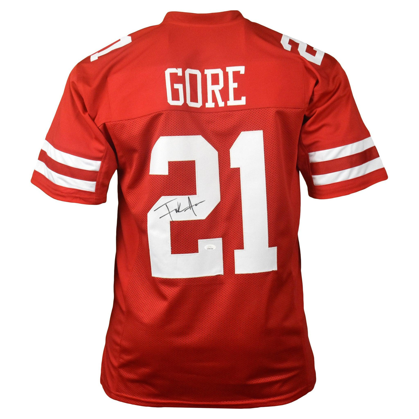 Frank Gore Signed Pro-Edition Red Football Jersey (Beckett)