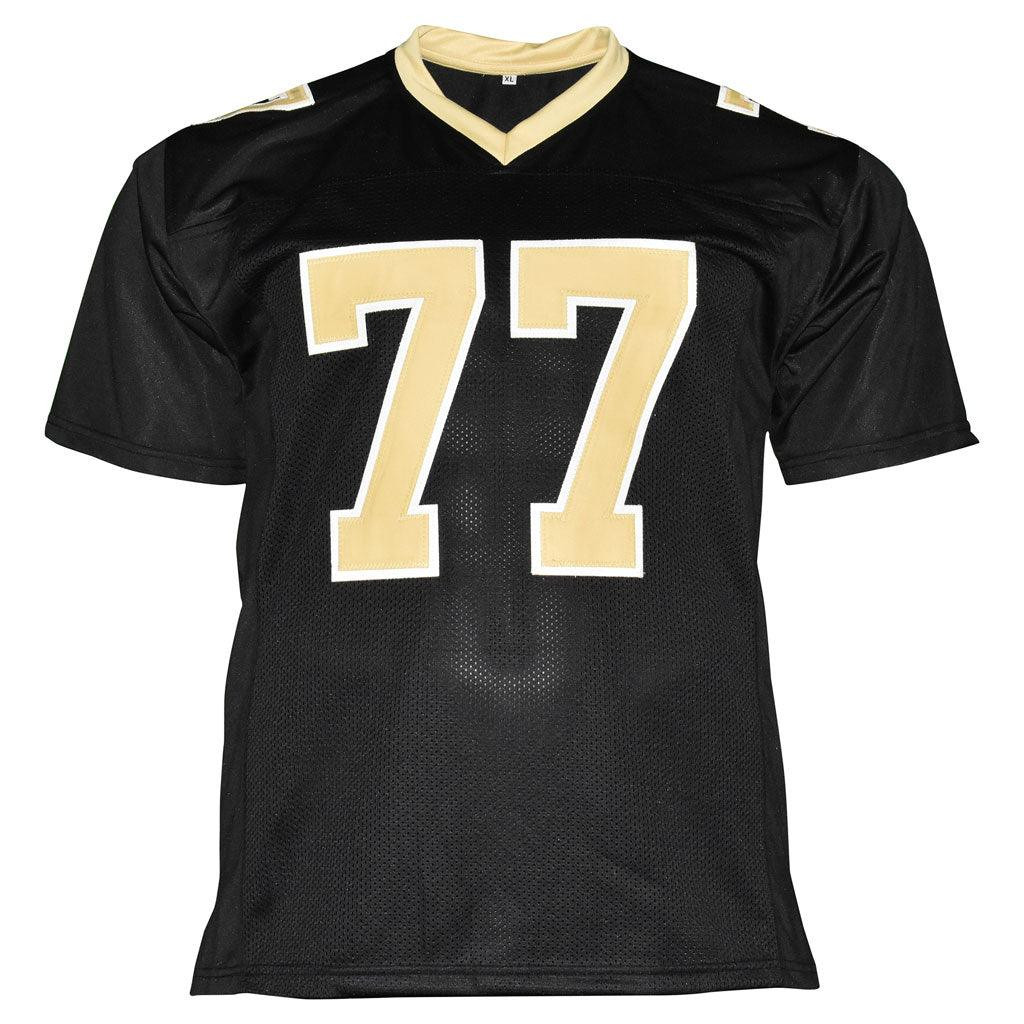 Willie Roaf Signed HOF 12 Inscription New Orleans Pro Black Football Jersey (Beckett)