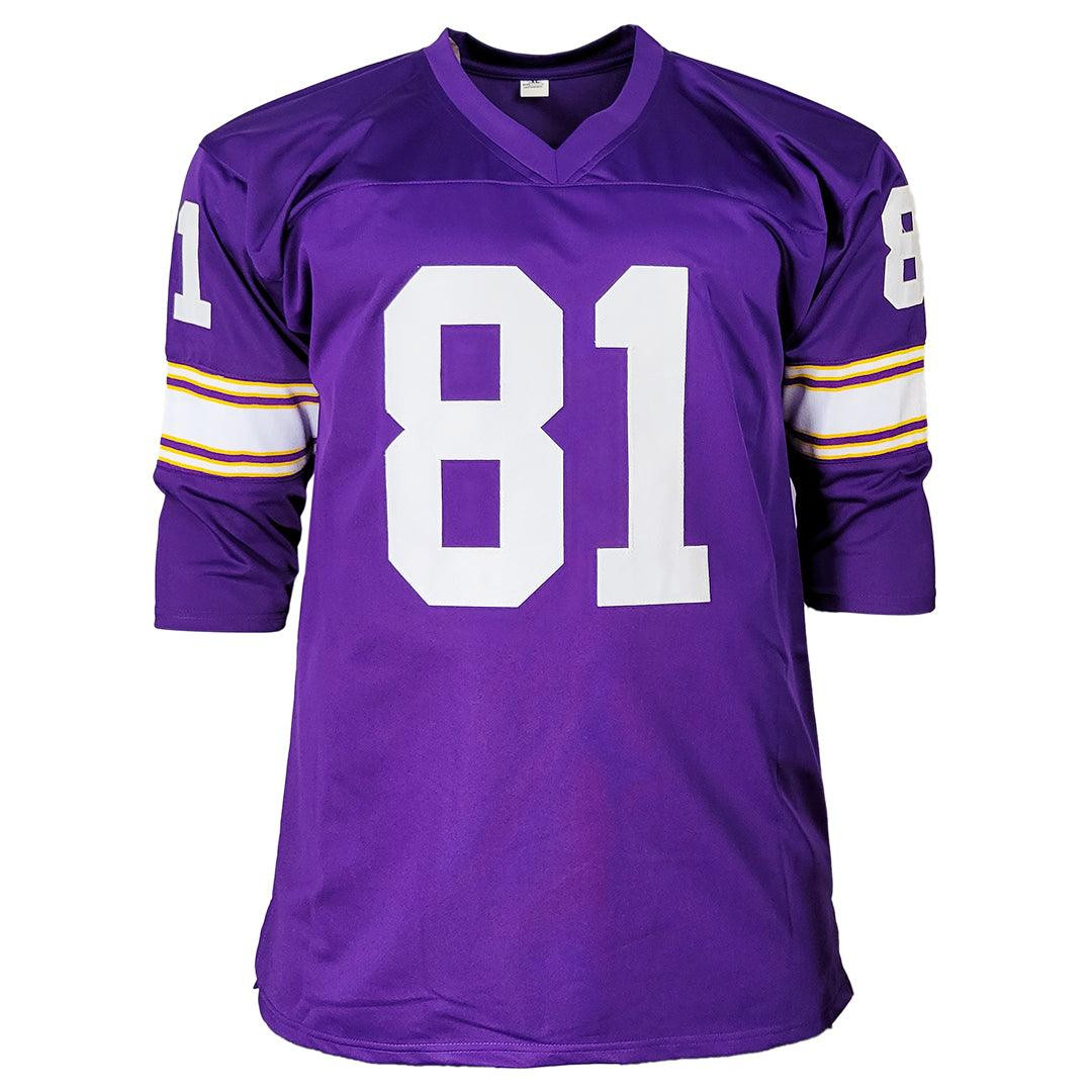 NFL Carl Eller ミネソタ バイキングス 直筆サイン入りユニフォーム Carl Eller Signed HOF 04 Inscription Minnesota Purple Football