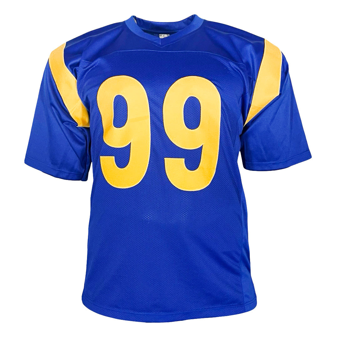 Aaron Donald Signed Los Angeles Royal Blue Football Jersey (Beckett)