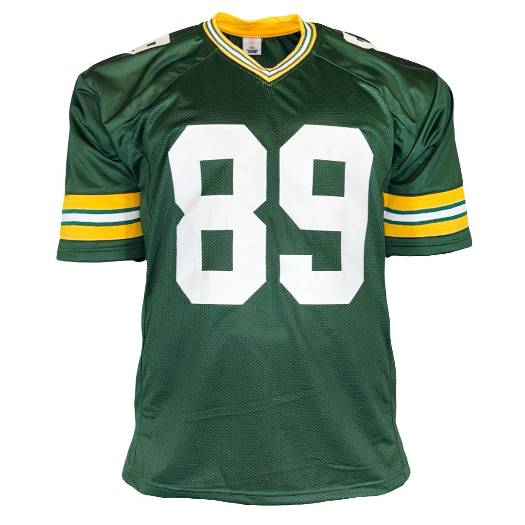 Dave Robinson Signed Green Bay Green Football Jersey (JSA) -