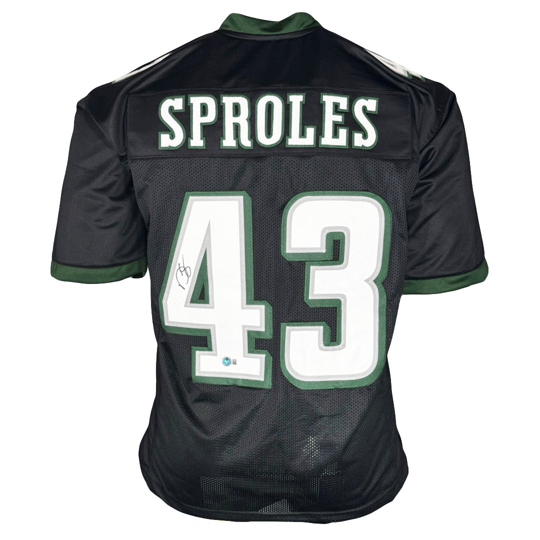 Darren Sproles Signed Philadelphia Black Football Jersey (Beckett)