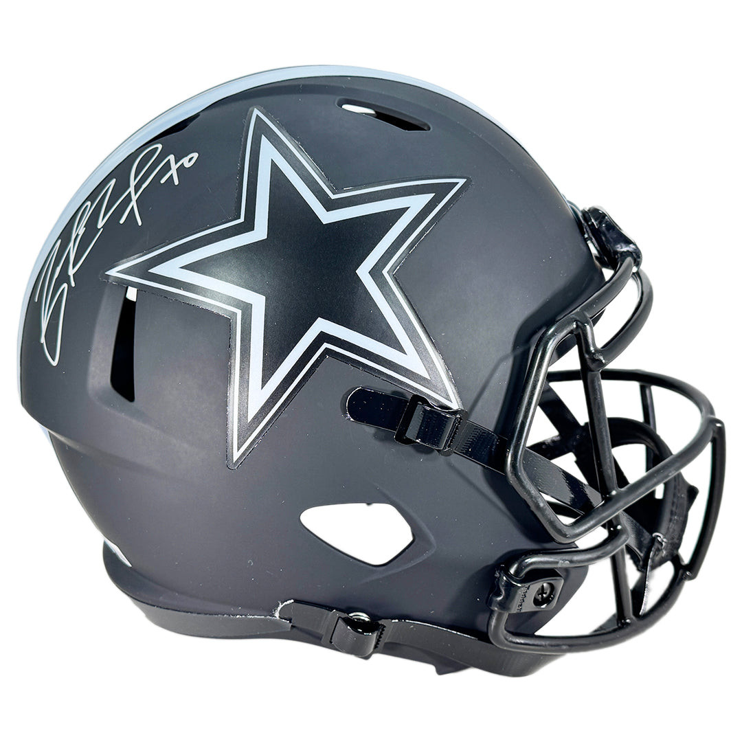 Zack Martin Signed Dallas Cowboys Eclipse Full-Size Replica Football Helmet (Beckett)