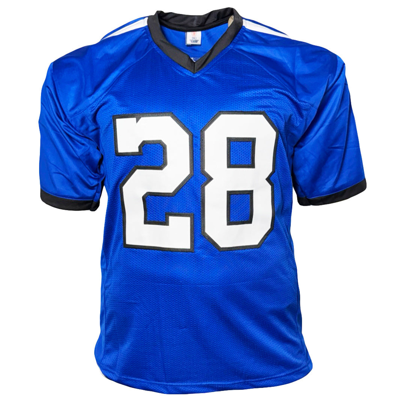 Marshall Faulk Signed Indianapolis Blue Football Jersey (Beckett)