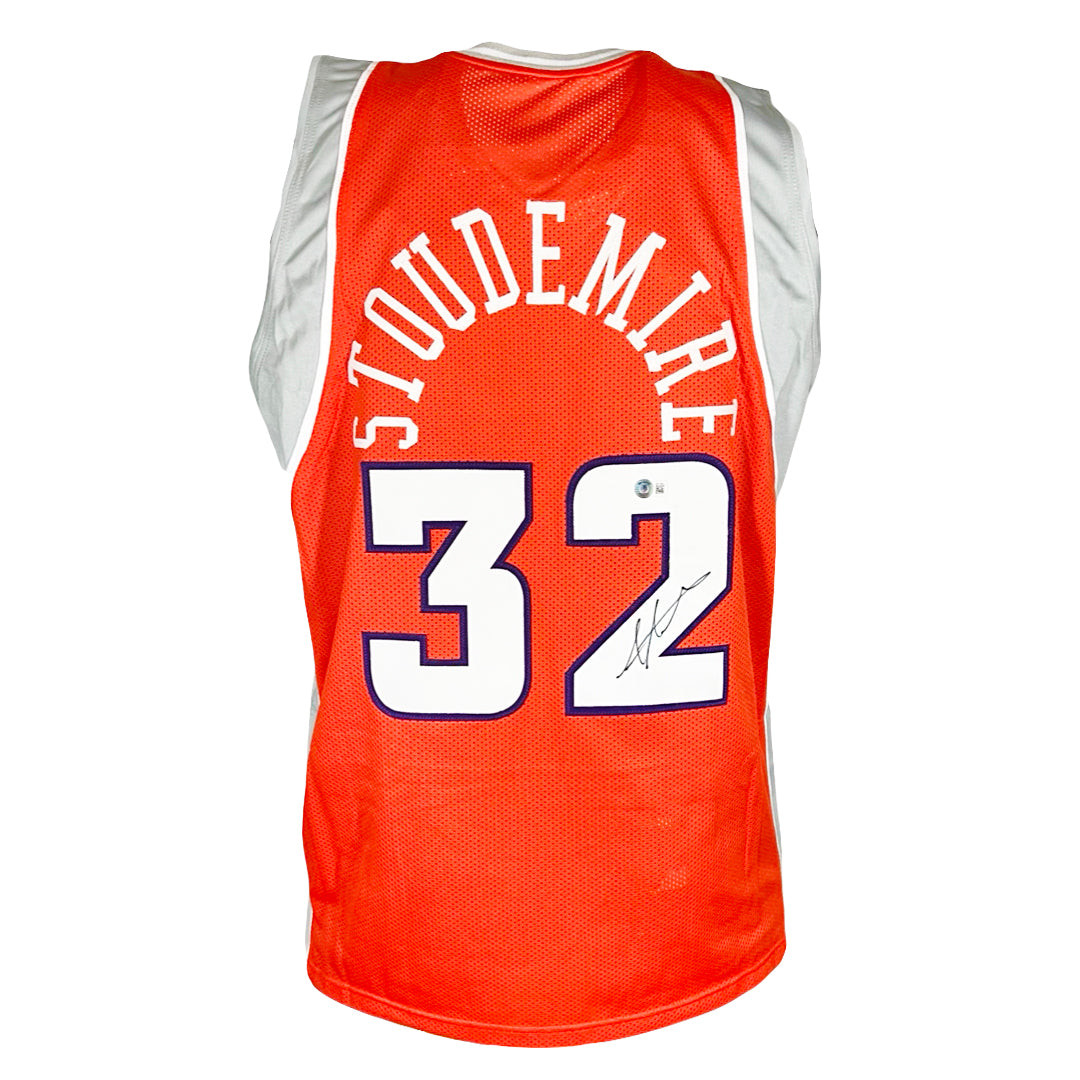 Amar'e Stoudemire Signed Phoenix Orange Basketball Jersey (Beckett) -
