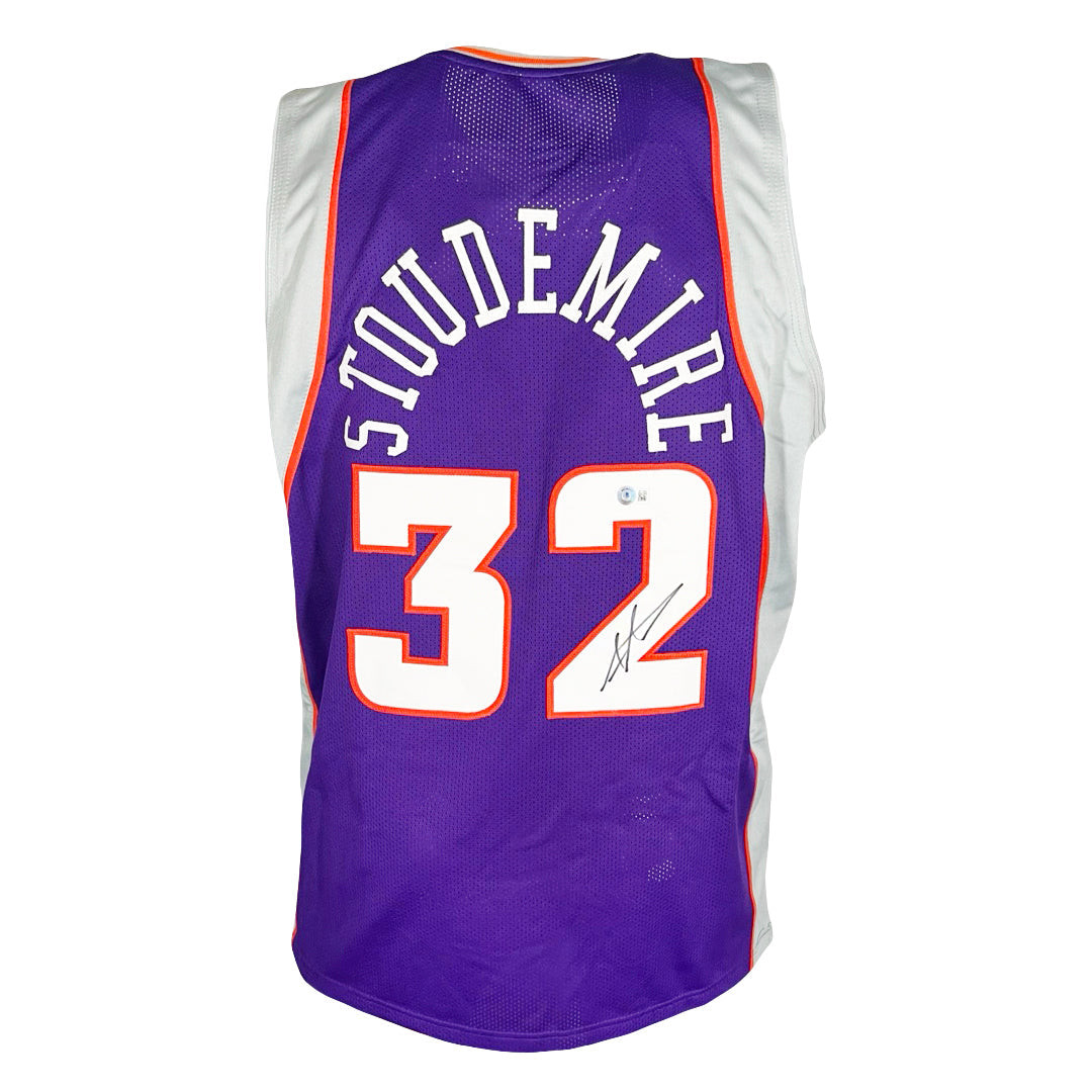 Amar'e Stoudemire Signed Phoenix Purple Basketball Jersey (Beckett) -