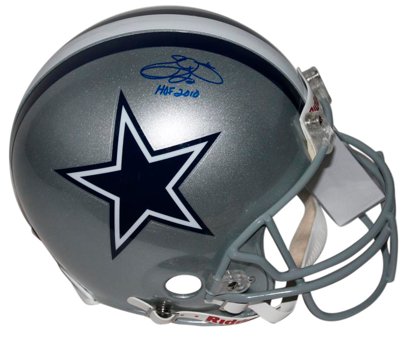 Cowboys Emmitt Smith 'HOF 2010' Signed Authentic Full Size Helmet PSA/DNA